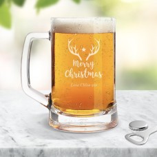Star Glass Beer Mug
