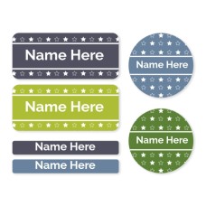 Stars Mixed Name Label Pack