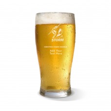 NRL Storm Christmas Engraved Standard Beer Glass