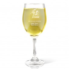 NRL Storm Engraved Wine Glass