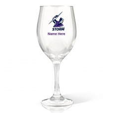 NRL Storm Wine Glass