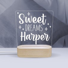 Sweet Dreams Personalised Night Light