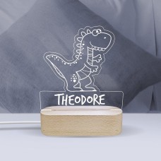 T-Rex Personalised Night Light