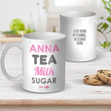 Tea Milk Sugar Mug