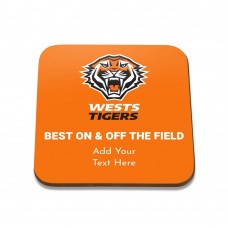 NRL Wests Tigers Square Coaster