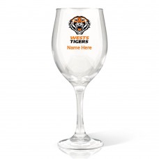 NRL Wests Tigers Wine Glass