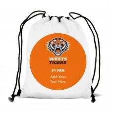 NRL Wests Tigers Drawstring Sports Bag