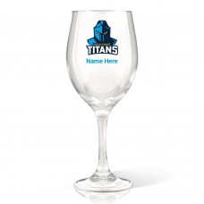 NRL Titans Wine Glass