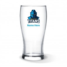 NRL Titans Standard Beer Glass