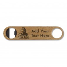 NRL Titans Wooden Bottle Opener