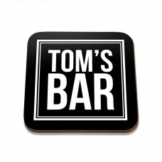 Tom's Bar Square Coaster