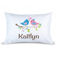 Two Birds Pillow Case