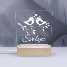Two Birds Personalised Night Light