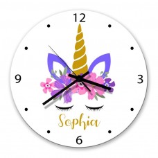 Unicorn Glass Wall Clock