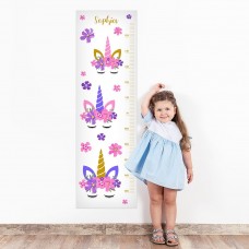 Unicorn Wall Decal Height Chart