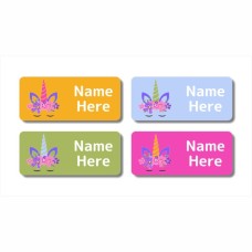 Unicorn Horn Rectangle Name Label