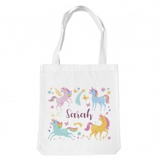 Unicorn Mix White Tote Bag