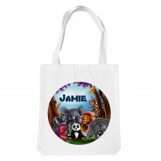 Visits the Zoo White Tote Bag