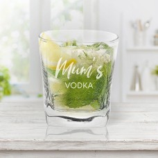 Vodka Engraved Tumbler Glass