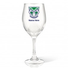 NRL Warriors Wine Glass