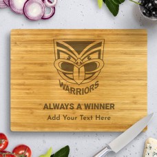 Warriors NRL Bamboo Cutting Board