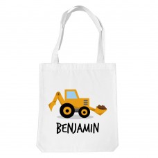 Yellow Digger White Tote Bag