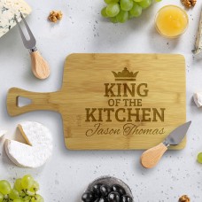 King of the Kitchen Rectangle Bamboo Serving Board