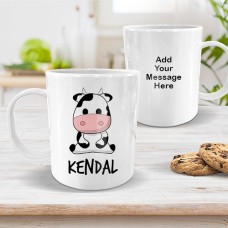 Cow White Plastic Mug