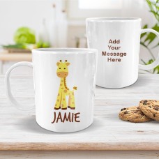 Giraffe White Plastic Mug