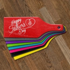 Happy Father's Day Glass Cheese Board
