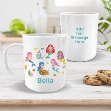 Mermaid White Plastic Mug