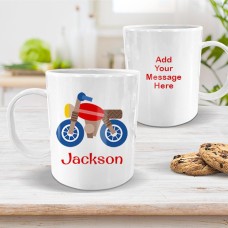 Motorbike White Plastic Mug