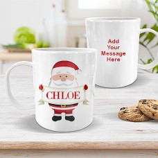 Santa Sign White Plastic Mug