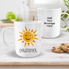 Sunshine White Plastic Mug