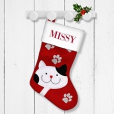 Cat Santa Stocking