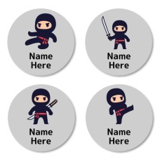 Ninja Round Name Label