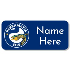 NRL Eels Rectangle Name Label