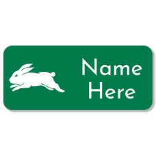 NRL Rabbitohs Rectangle Name Label