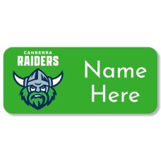 NRL Raiders Rectangle Name Label