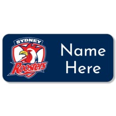 NRL Roosters Rectangle Name Label