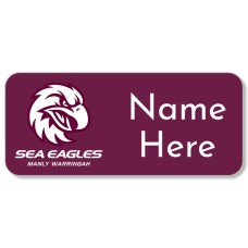 NRL Sea Eagles Rectangle Name Label