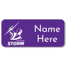 NRL Storm Rectangle Name Label