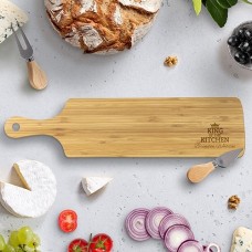 King of the Kitchen Long Bamboo Serving Board