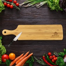 King of the Kitchen Long Bamboo Serving Board