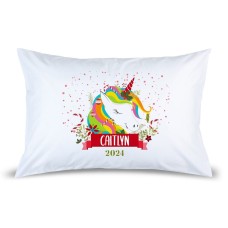 Colourful Unicorn Pillow Case