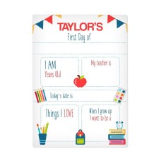 School First Day Sign
