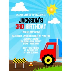 Truck Party Invitation