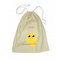 Yellow Bird Calico Drawstring Bag