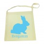 Blue Bunny Calico Tote Bag