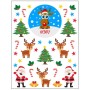 Cute Reindeer Christmas Sticker Pack
